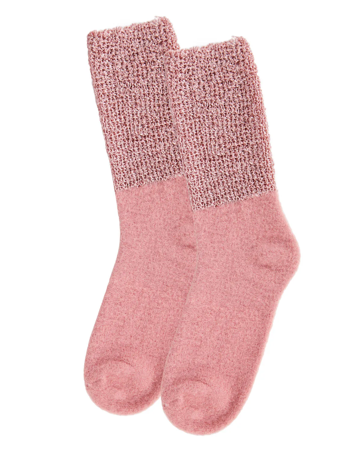 Women's Mod Net Lamb Two-Tone Crew Socks