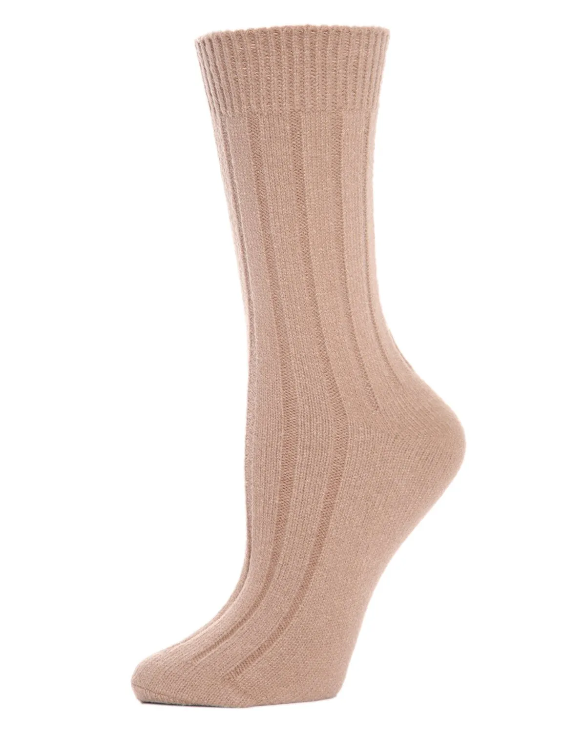 Women's Neutral Ribbed Knit Essential Boot Socks