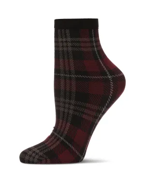 Women's Perfect Plaid Stretch Anklet Sock