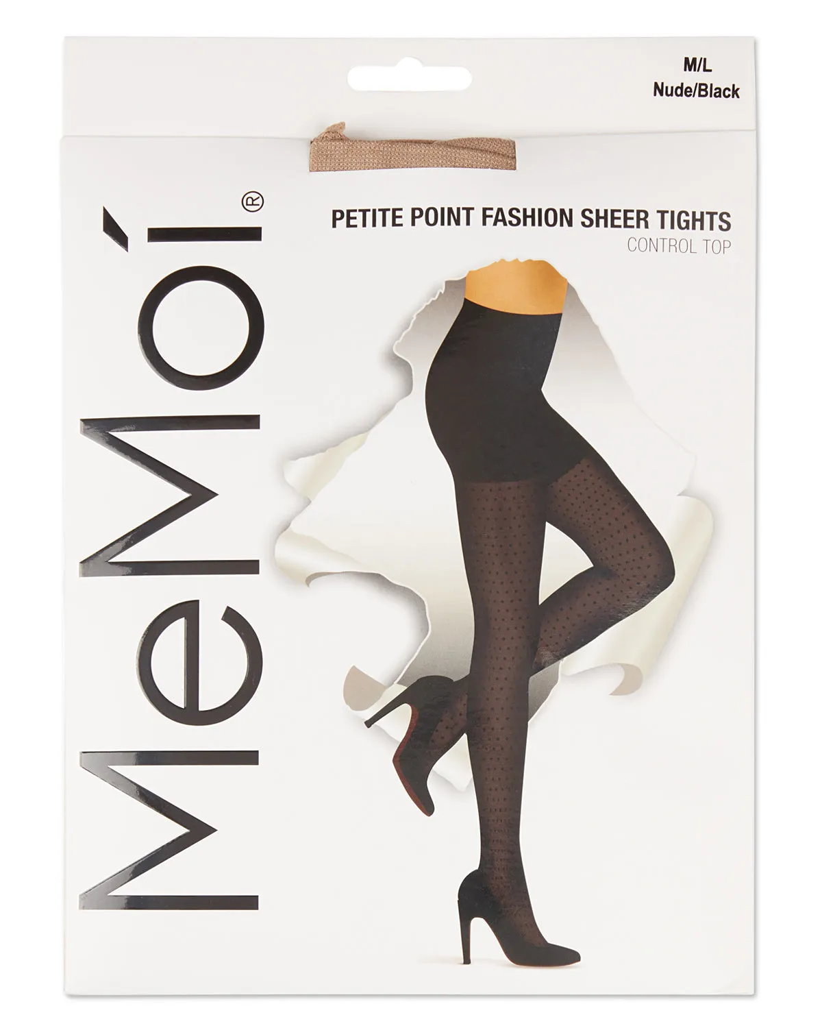 Women's Petite Point Dot Pattern Sheer Fashion Tights