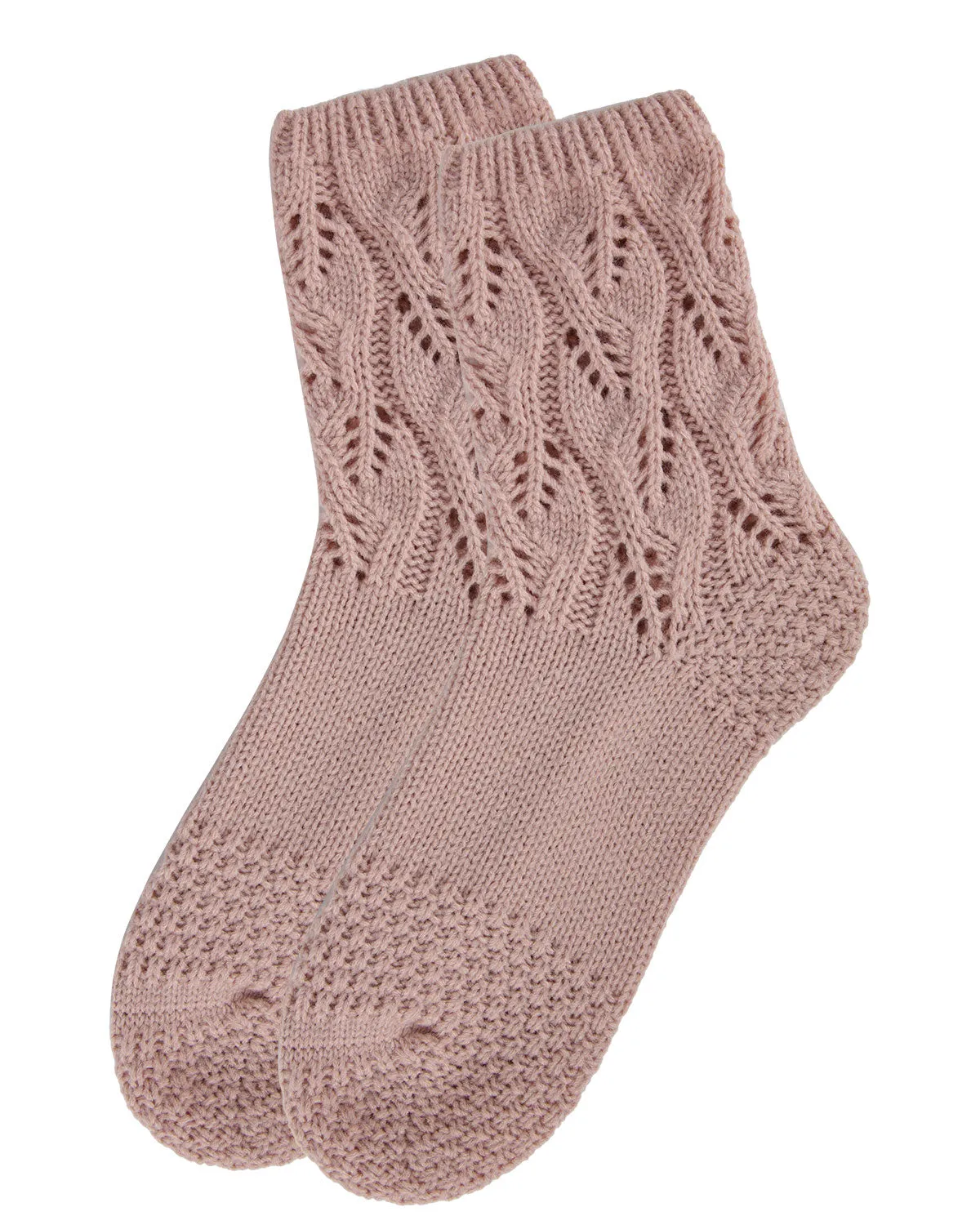 Women's Pointelle Sweater Knit Cozy Soft Crew Socks