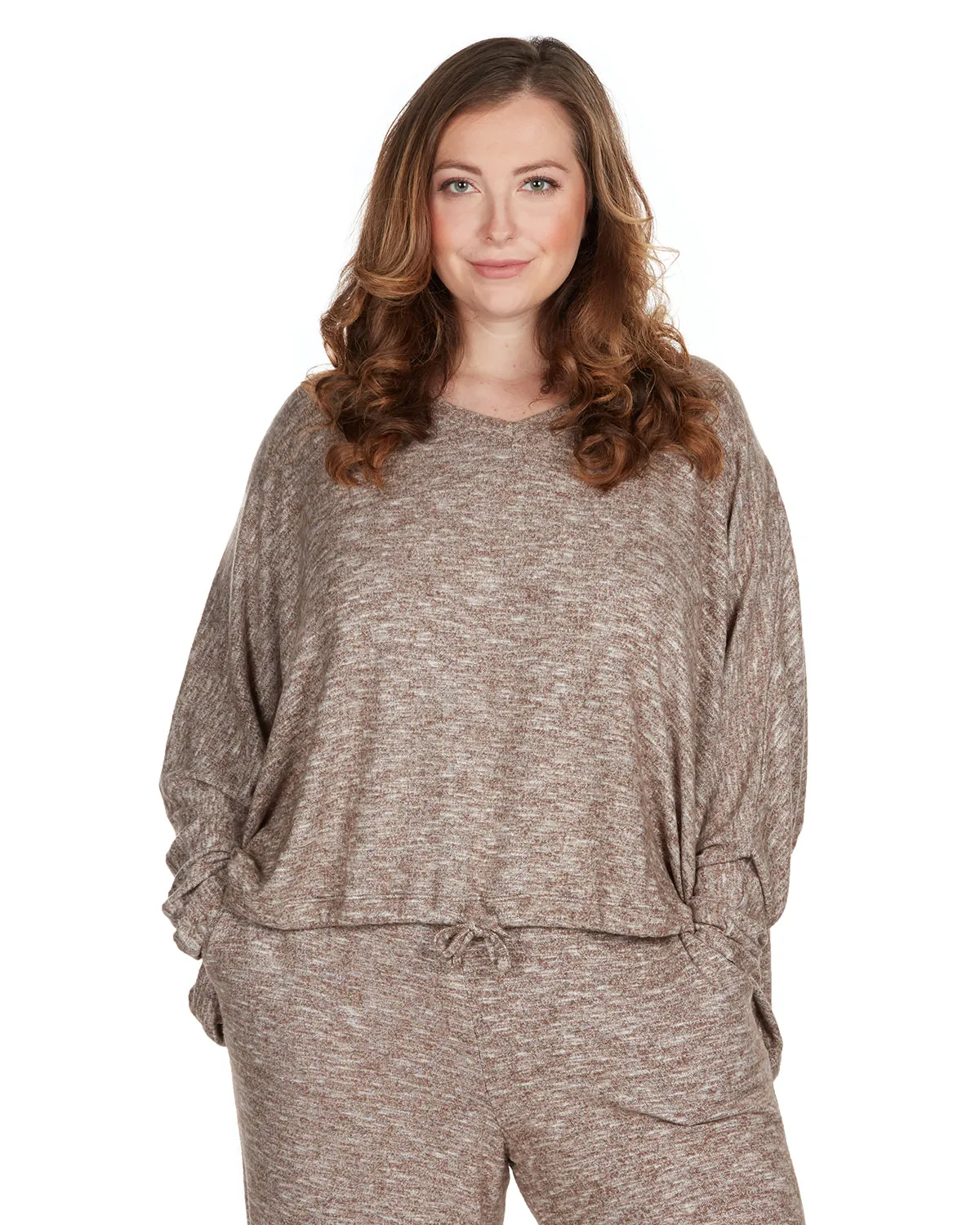 Women's Supersoft Hacci Lounge Pull Over Loose Fit Top