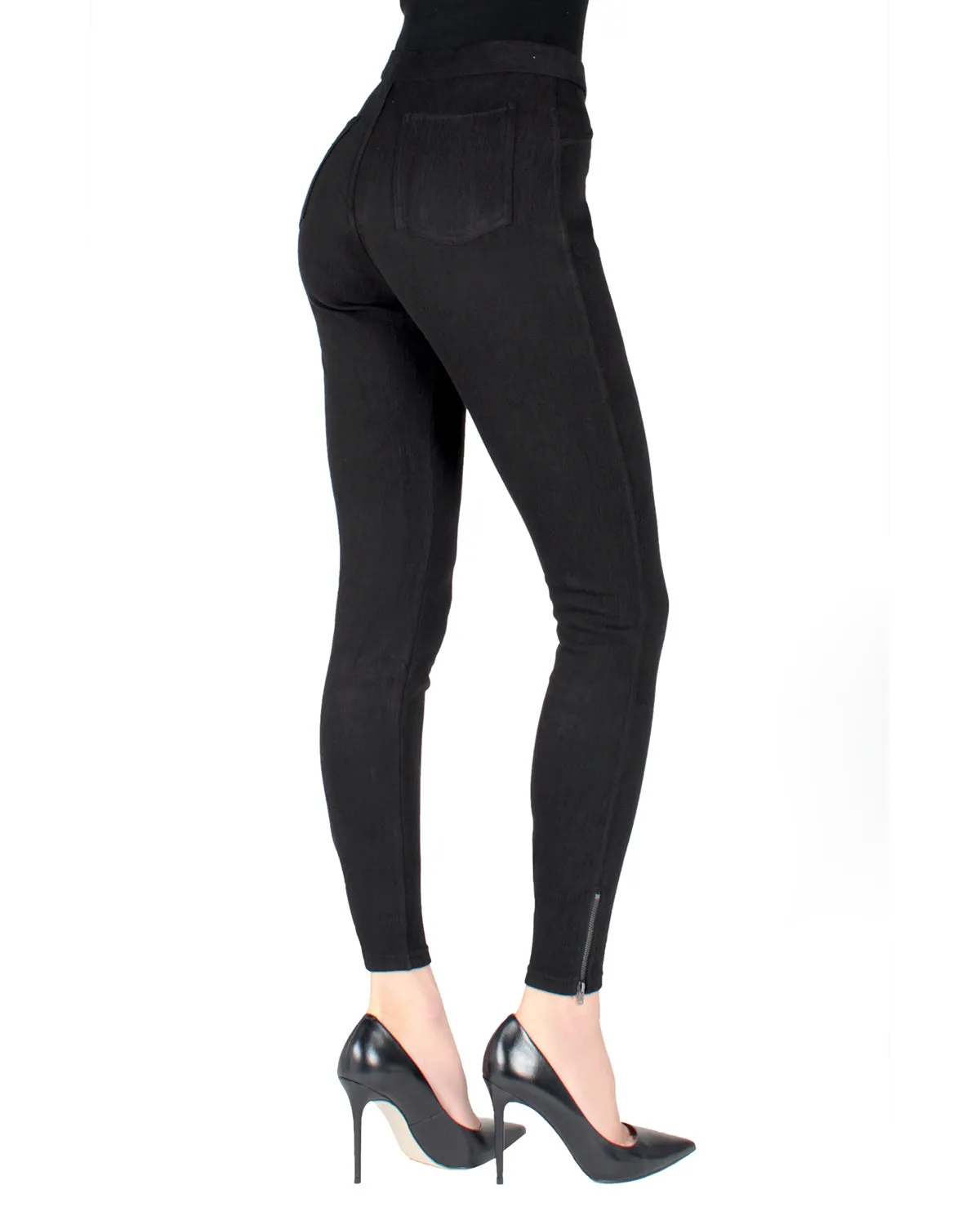 Women's Zipper Ankle Jean Leggings