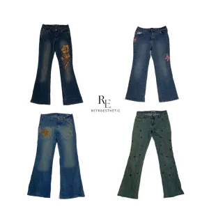 Y2K Flared Unique Jeans (SR-067)